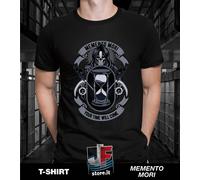 TSHIRT MAGLIETTA MEMENTO MORI YOUR TIME WILL COME DEATH MORTE UMORISMO TEMPO