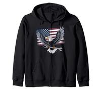 Tshirt Meccanico Patriotic USA American Flag American Felpa con Cappuccio