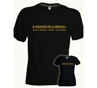 Tshirt nera Il paradiso della brugola ferramenta tre uomini e una gamba film ita
