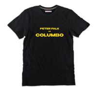 Tshirt nera Peter Falk as Columbo tenente Colombo telefilm cotone serie tv giall