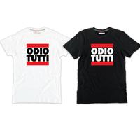 Tshirt ODIO TUTTI nera o bianca cotone uomo rap maglietta idea regalo hate