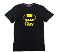 Tshirt Ozzy Osbourne bat pipistrello cantante sabbath rock metal 70 nera cotone