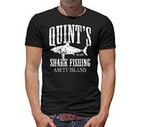 TShirt-People Quints Shark Fishing - Maglietta da uomo Nero L