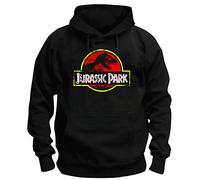 TShirt-People TSP Jurassic Park Distressed - Felpa con cappuccio, da uomo Nero XL