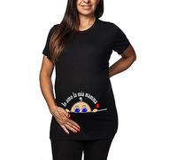 Tshirt Premaman Divertente - Io Amo la mia Mamma - Maglietta Premaman Divertente - Regalo Futura Mamma - Idea Regalo per Futura Mamma