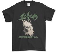 Tshirt Sodom Rare T-Shirt Vintage Distressed Metal Band 80S Agent Men's Clothing Black XXL