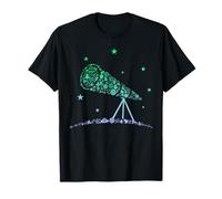 Tshirt telescopio per astronomo | Astronomia dei ragazzi che osservano le stelle Maglietta
