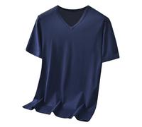 Tshirt Uomo Firmate Scollo a V Casual Comode Basic Tee Manica Corta Estive Leggero Oversize Magliette Uomo Spiaggia Taglia Forti Slim Fit Maglietta Sportiva Bianca Traspirante Divertenti Cotone Top