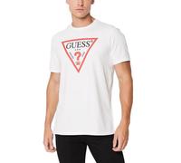 tshirt uomo maniche corte GUESS basic classic tshirt manica corta PurWhite M Pur