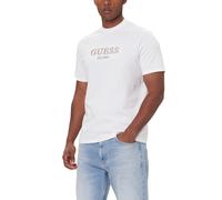 tshirt uomo maniche corte GUESS embroidery logo tshirt manica corta PurWh 404309
