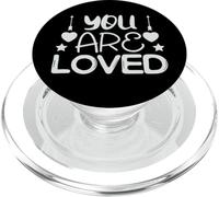 tshirt you are loved, faith love god PopSockets PopGrip per MagSafe