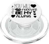 tshirt you will forever be my always, faith love god PopSockets PopGrip per MagSafe