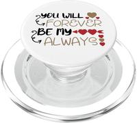 tshirt you will forever be my always, faith love god PopSockets PopGrip per MagSafe