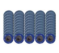 Tshya Disco abrasivo a cambio rapido, 50 dischi abrasivi da 5,1 cm, con rivestimento in zirconia, per la preparazione delle superfici (grana 36)