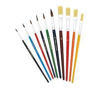 TSI 49110 - Set di pennelli da 10 pezzi (pennello per capelli, misura 1,2,4,6,8,10, 12)