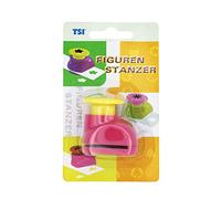 TSI 49658-U-3 - Perforatrice a forma di delfino, dimensioni: 4 x 3 x 4,5 cm, diametro ca. 18 mm, ideale per carta e cartone fai da te, art. n. 49658-U-3