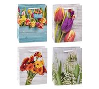 TSI 82016 - Confezione da 12 sacchetti regalo "Primavera", misura media (18 x 10 x 23 cm)