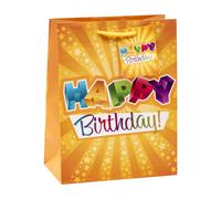 TSI 84014-1 gift bags HAPPY BIRTHDAY, Pack of 3, size: medium (9 x 7 x 4 inch) H
