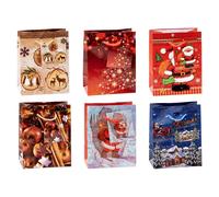 TSI 84027 gift bags Christmas No 7, Pack of 12, size: small (5,5 x 4 x 2,5 inch)
