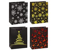 TSI 89310 - Sacchetti regalo natalizi, confezione da 12 pezzi, 32 x 26 x 13,5 cm (altezza x larghezza x profondità)