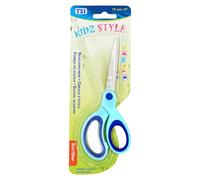 TSI Forbici da studente con manico ergonomico, lunghezza 15 cm, appuntite, colore blu, art. n. 41717