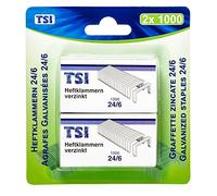 TSI - Graffette 24/6, 2 confezioni da 1.000 pezzi