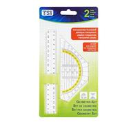 TSI Set geometria (righello 17 cm e triangolo con manico 16 cm) Art. 46308