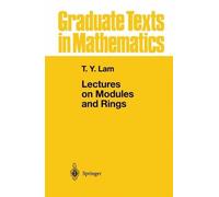 Tsit-Yuen Lam Lectures on Modules and Rings (Copertina rigida)