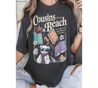 TSITP Women's Cousins Beach Movie Graphic T-Shirt - "We'll Always Have Summer" Team Conrad & Jeremiah Fan Merch, Casual Short Sleeve Summer Outfit with Nostalgic Film Design, Machine Washable Beachwea
