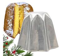 TSJESMIC - Stampo Pandoro, ANTIADERENTE, Stampo Pandoro 1Kg, RICETTA INCLUSA, Alluminio 99,5% Certificato Per Alimenti, Made In Italy, Pandoro Perfetto Per Il Natale 2025