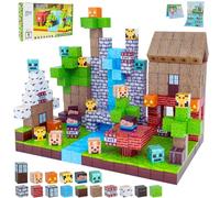 TSKDKIT Blocchi magnetici da costruzione magnetici, 100 blocchi magnetici, giocattoli magnetici per bambini, montessori giocattoli creativi a partire da 3 4 5 6 7 anni per ragazzi e ragazze