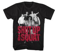TSKKEFHH Men's Andre The Giant Shut Up & Squat Slim Fit T Shirt BlackL