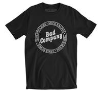 TSKKEFHH Men's Bad Company Lineup Slim Fit T Shirt Medium Black3XL