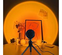 TSLBW Sunset Lamp, Lampada Proiettore Tramonto, Lampada Da Terra Led Dimmerabile, 3 Modalità Colorate Sunset Lamp, Lampada Da Proiezione Arcobaleno, Ruotabile Di 180° Per Home Party Decor Sunset Red