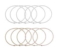 TSMORY 10 pz/set Chitarra Stringa Bracciali Molla Oro Acciaio Al Carbonio Impilabile Bracciale Wirstband Primavera Bracciali Flessibile Stack Bangle Bracci