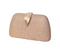 TSMORY 2023 NUOVA borsa da sera per le donne foglia formale signora borsa da festa banchetto borse da sposa borsa a tracolla con catena, Oro rosa, As shown in the figure