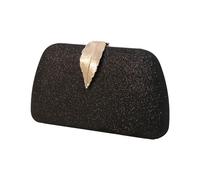 TSMORY 2023 NUOVA borsa da sera per le donne foglia formale signora borsa da festa banchetto borse da sposa borsa a tracolla con catena, Nero , As shown in the figure