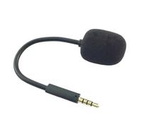 TSMORY Asta per microfono da 3,5 mm facile da attaccare per cuffie da gioco, aumento della produttività e riduzione del rumore, spine e riproduzione del microfono di ricambio con braccio flessibile