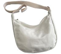 TSMORY Borsa da donna per gnocchi Borsa a tracolla di grande capacità Borsa a tracolla casual in tela Messenger Bag Shopping Dating Bag per tutti i giorni, bianco, As shown in the figure