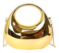 TSMORY Borsa da sera da donna, borsa a tracolla in acrilico, alla moda, a forma di luna, borsa a tracolla per feste e matrimoni, Come mostrato nell'immagine, As shown in the figure