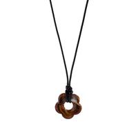 TSMORY Collana con ciondolo a forma di fiore naturale a forma di fiore, catena cava squisita gioielli per donne ragazze adolescenti ornamento, As shown in the figure, Acrilico