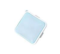 TSMORY Contenitore compatto riciclabile per panini Merce alla griglia Facile da pulire Piano permanente Contenitore per panini in silicone Scatola per alimenti riciclabile compatta