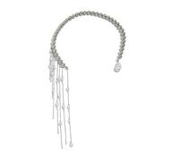 TSMORY Elegante collana con nappe con catena regolabile, design leggero per le donne gioielli alla moda perle finte accenti, As shown in the figure, lega, perle finte