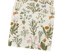 TSMORY Elegante runner da tavola floreale per la casa e la sala da pranzo, diverse dimensioni selezionabili, runner da tavola floreale primaverile