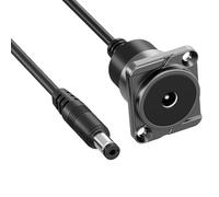 TSMORY Facile installa il supporto del pannello dell'incavo di potere DC5521 per elettronica domestica impermeabile