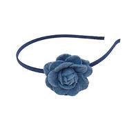TSMORY Fascia per capelli con rosa blu per donne e ragazze che scattano foto coda di cavallo frangia clip per capelli fasce per capelli dolce fascia per capelli forniture per yoga
