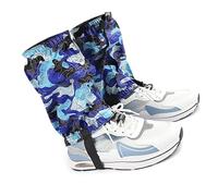 TSMORY Ghette per gamba, impermeabili, regolabili, per stivali da neve, per uomini e donne, sci, escursionismo, campeggio e zaino in spalla, ghette corte