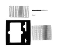 TSMORY Hardware Backup a freddo Dispositivo in acciaio inossidabile Password Notebook per crittografia Strumento di sicurezza privata Ricchezza digitale Sicuro Libro facile