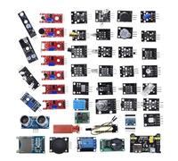 TSMORY Kit completo per esperimenti elettronici, modulo di 45 sensori per la codifica, include cicalini, relè modulo di umidità di temperatura con custodia, sensori aggiornati starter kit