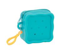 TSMORY Morbido Silicone Zipper Coin Purse Lovely Cartoon Hole Design Miniature Wallet Bambini Storage Pouch Organizzatori per Ki, Blu lago, As shown in the figure
